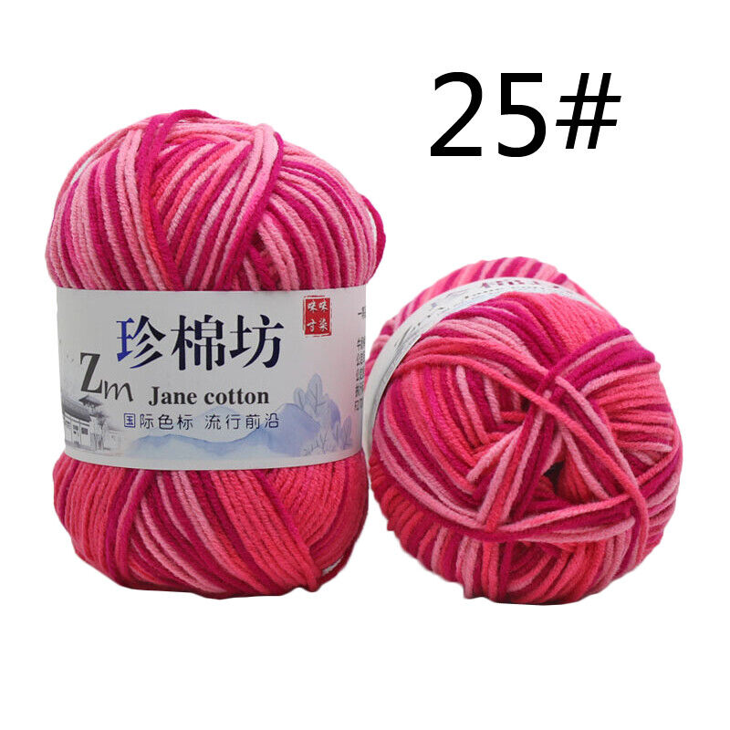 Hot Sale 50g Soft Crochet Yarn DIY Hand Milk Baby Cotton Knitting Wool Yarn