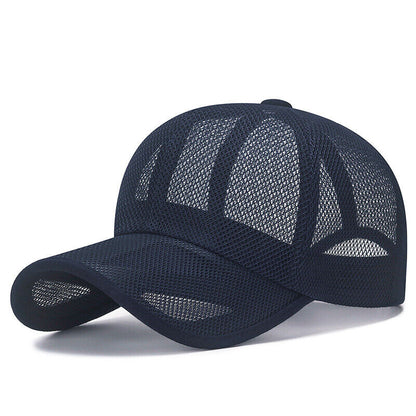 Mesh Cap Quick Dry Sun Hat Casual Breathable Baseball Cap Adjustable Soft
