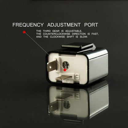 Adjustable Motorbike Turn Signal Light LED Flasher Frequency Relay Flasher 2 Pin