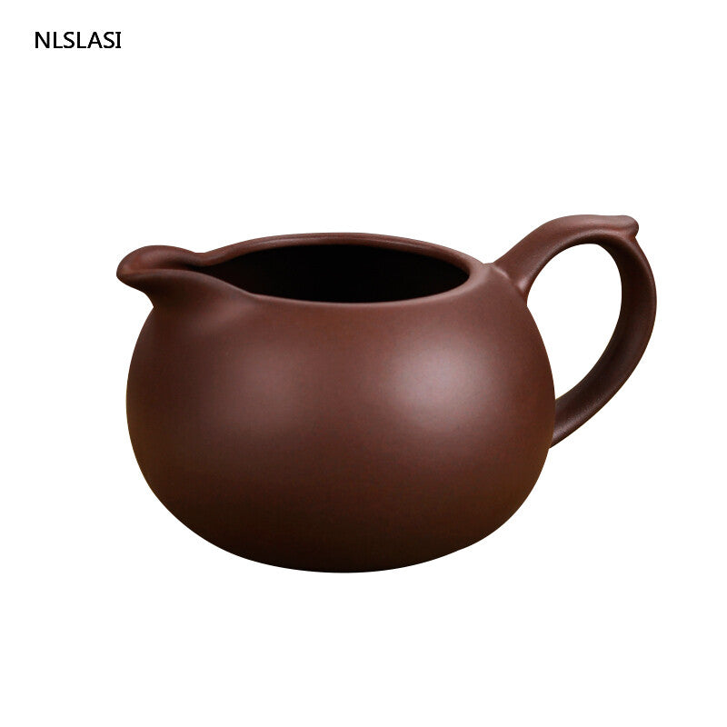 Yixing Purple Clay Fair Cup Cha Hai Master Teacup Handmade Tea Set Accessories