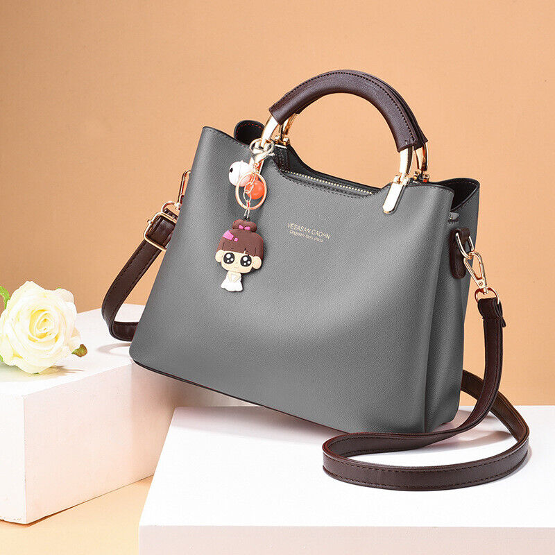Women's PU Leather Shoulder Bag Handbag Tote Purse Crossbody Messenger Satchel