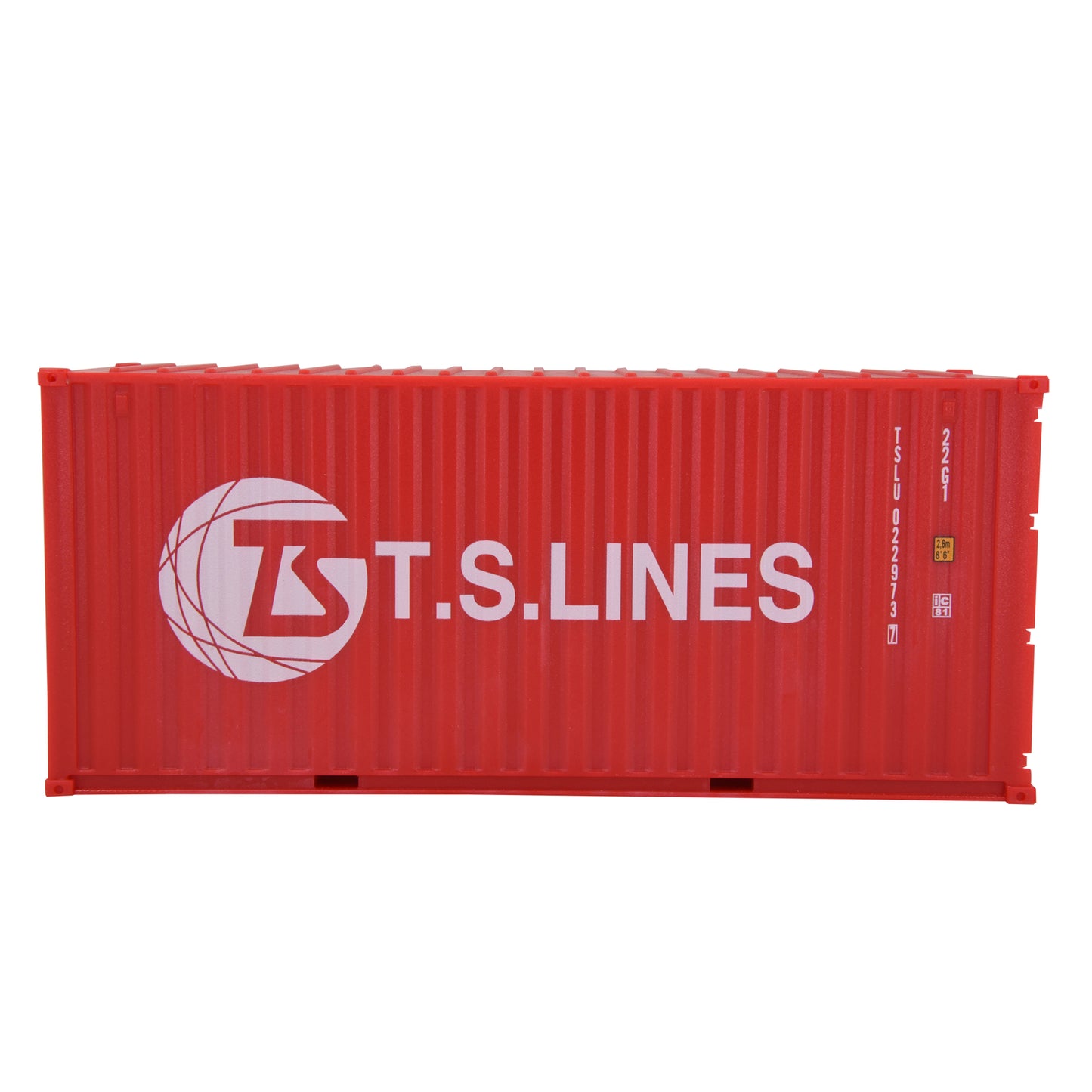 1:35 T.S.LINES 20GP Shipping Container Model Plastic Office Home Decorate Toy