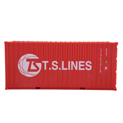 1:35 T.S.LINES 20GP Shipping Container Model Plastic Office Home Decorate Toy