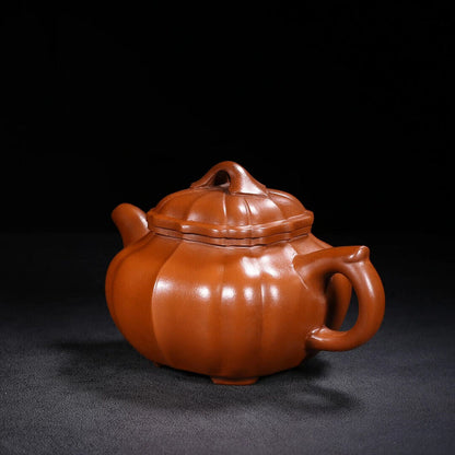 Chinese Yixing Zisha Clay Handmade Exquisite Teapot （四方筋纹 底款：施小马）