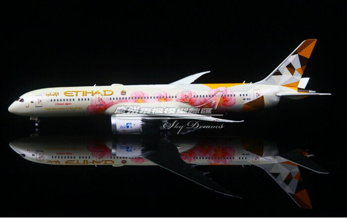 1:400 JC Wings ETIHAD AIRWAYS BOEING 787-9 Passenger Airplane Diecast Model