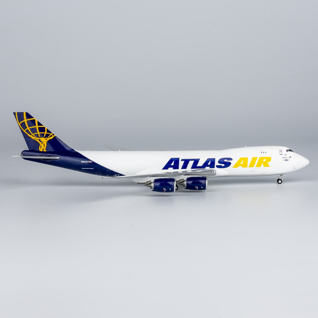 1:400 NG Model ATLAS AIR BOEING 747-8F Plane Airplane Diecast Aircraft Model