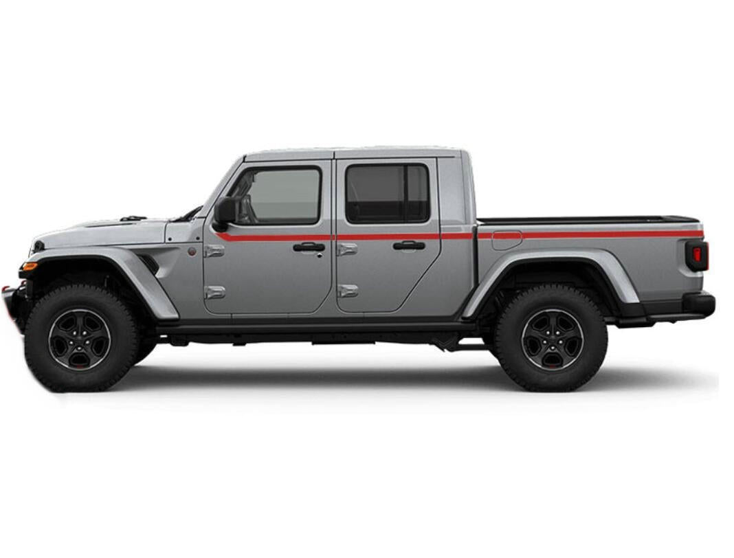 2 PCS Graphic Racing Stripe Car Sticker For Jeep Gladiator Trunk Side Door Decal