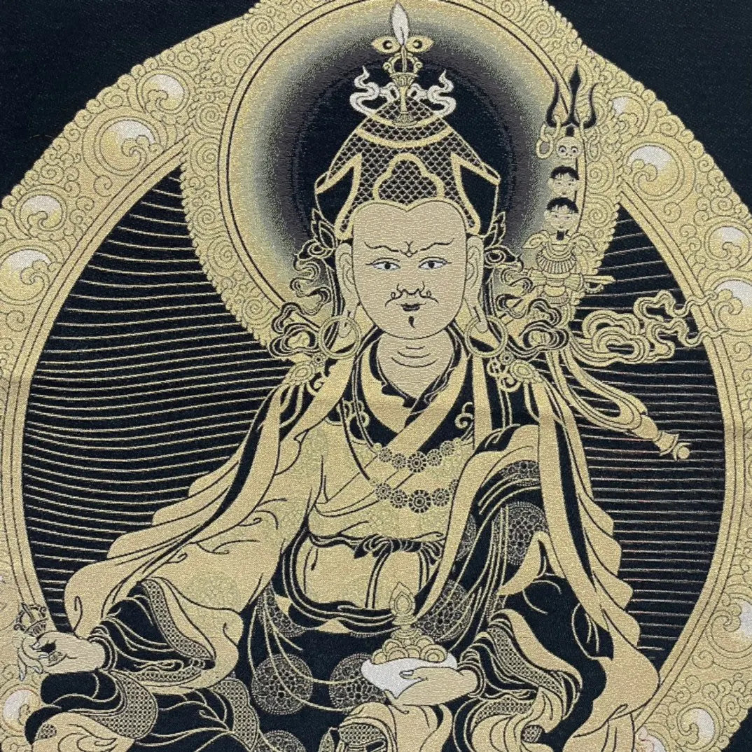 Tibetan Buddhism Embroidery Guru Rinpoche Padmasambhava Thangka hanging screen