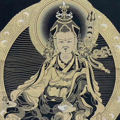 Tibetan Buddhism Embroidery Guru Rinpoche Padmasambhava Thangka hanging screen
