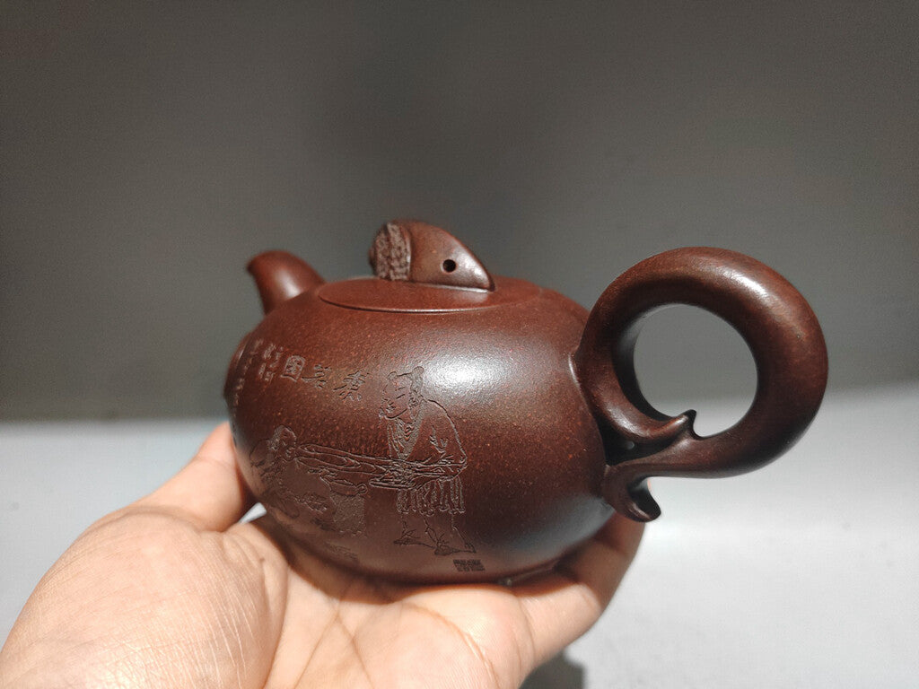 Chinese Yixing Zisha Clay Handmade Exquisite Teapot