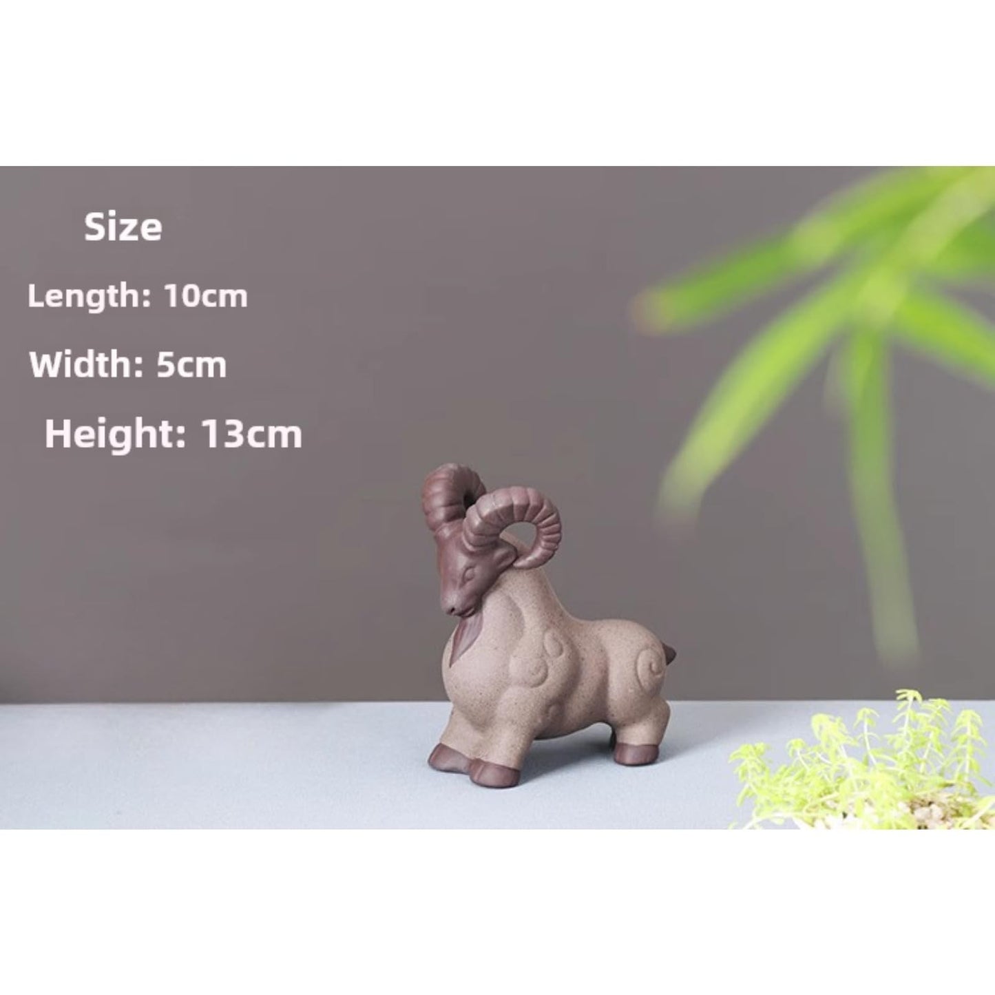 Handmade Goat Purple Sands Tea Pet 13cm Kung Fu Tea Set Accessories Tea Play