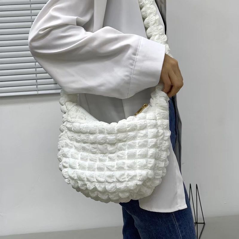 Puffy Crossbody Bags Nylon Quilted Shoulder Bag Small Tote Purses 30*24.5 CM 1PC