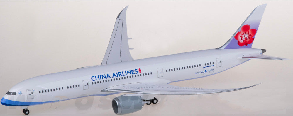 1:200 32CM Hogan CHINA AIRLINES BOEING 787-9 Passenger Plane ABS Plastic Model