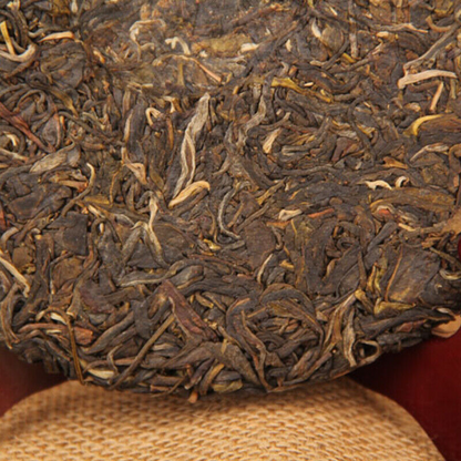 357g Yunnan Qizi Pu-erh Health Care Green Tea 2013 Top-Grade Pu'er Tea Cake