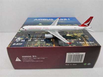 Phoenix CATHAY DRAGON For Airbus A321 B-HTG 1/400 DIECAST Plane Pre-built Model