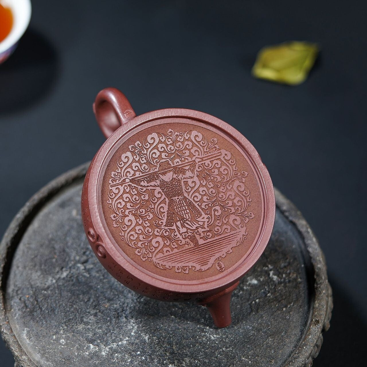 Traditional Craft Handmade Tea Pot 9 Infuser Holes Yixing Zisha Clay Master Pot