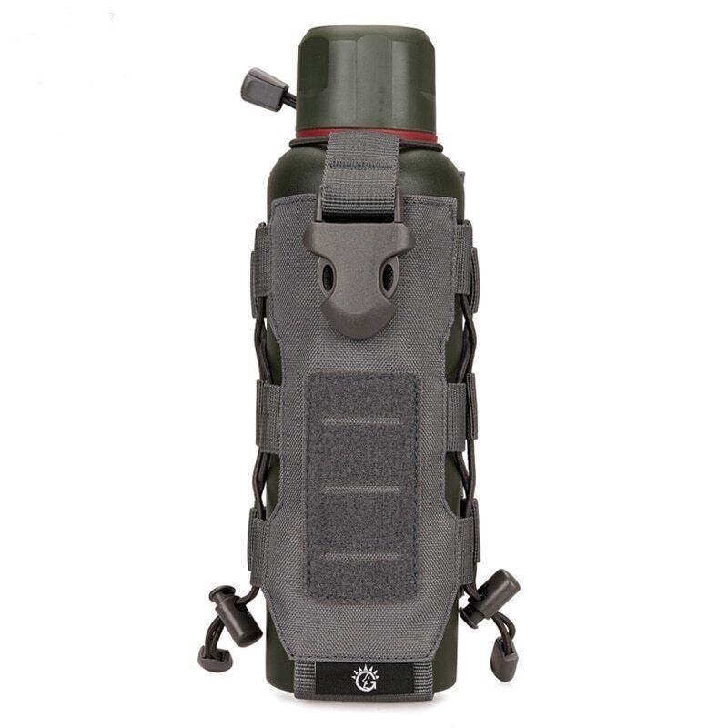 Tactical Nylon Water Bottle Pouch Canteen Cover Holster Hiking Kettle Bag
