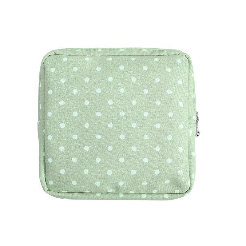 Storage Bag Napkin Pouch Cosmetic Bags Organizer Makeup Purse Nylon Black Travel