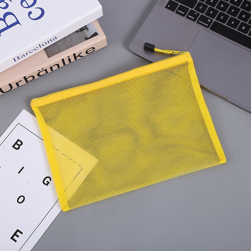 Transparent Nylon Mesh Bag Makeup Cosmetic Storage Purse Zipper Travel Organizer