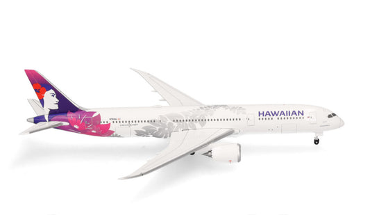 1:500 Herpa Hawaiian Airlines 787-9 Dreamliner Passenger Airplane Diecast Model