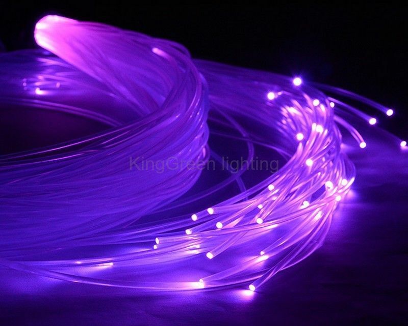 PMMA Plastic Fiber Optics Cable 50-500pcs End Glow LED Star Ceiling Light Bright