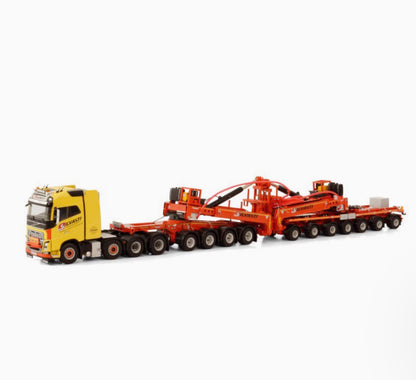 1:50 WSI FH5 8X4 Wind Power Trailer SILVASTI Construction Machine Diecast Model
