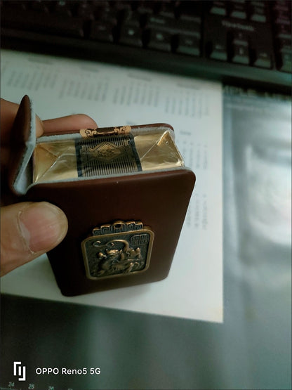 Vintage Leather Cigarette Case Soft Pack 20pcs Magnetic Flip Men’s Portable Case