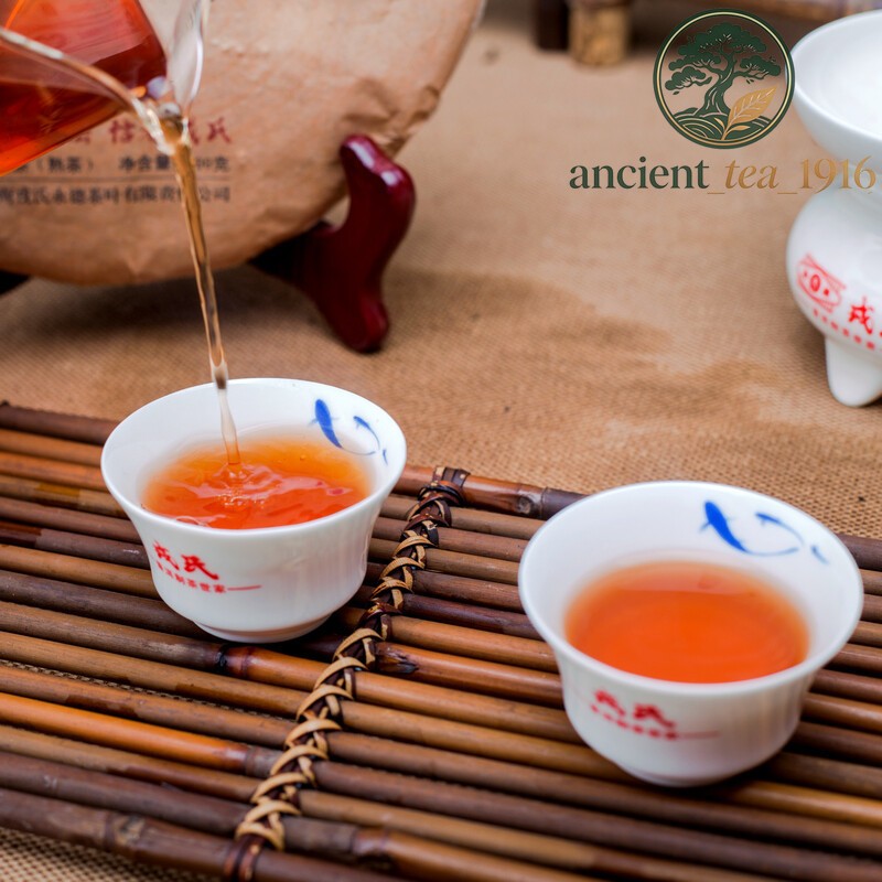 400g Mengku Rongshi Lincang 2014 Shu Puer Mu Ye Chun 3yr Aged Pu'er Ripe Pu-erh