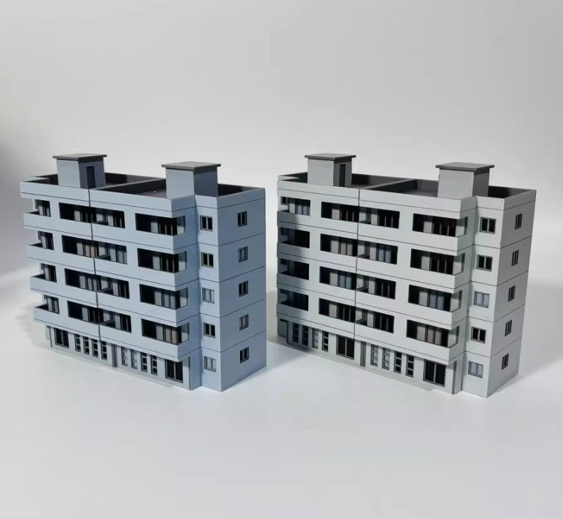 1/150 Building Model Railroad High Rise Office House Diorama Scene Display Model