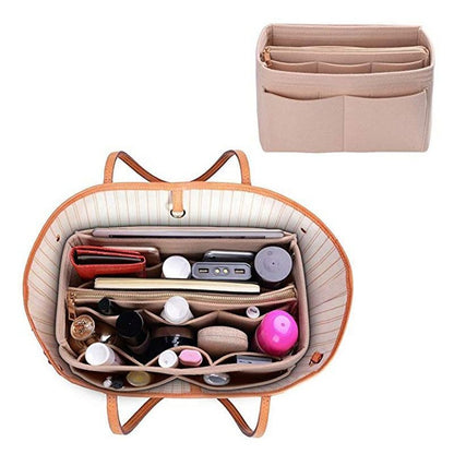 Make up Organizer Insert Bag Handbag Travel Inner Purse Portable Cosmetic Bags
