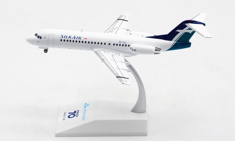1:200 JC Wings SILKAIR Fokker 70 Passenger Airplane Diecast Aircraft Model