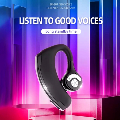 Bluetooth 5.0 Earpiece Wireless Headset Noise Cancelling Earbuds Driving Trucker