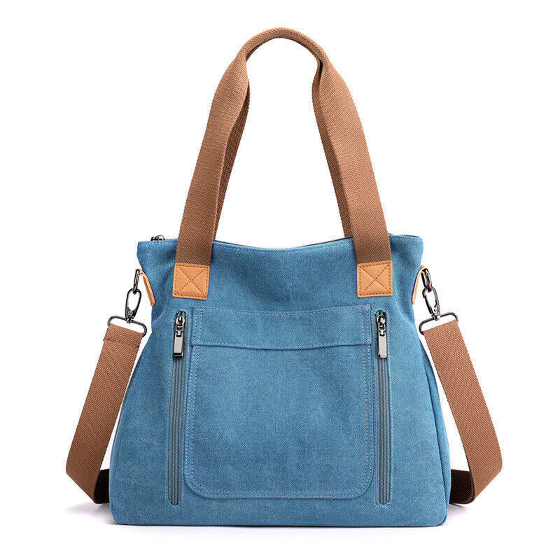 Women's Canvas Choulder Bag Casual Fashion Large Capacity Cross-body Bag