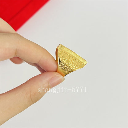 Men's Blessing 24K Gilding YELLOW GOLD Plated RING