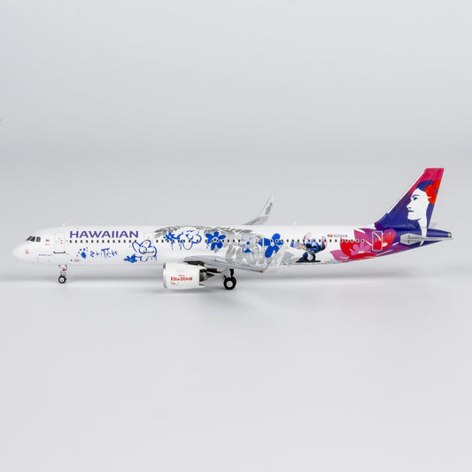 1:400 NGmodels Hawaiian Airlines Airbus A321neo Airplane Diecast Plane Model