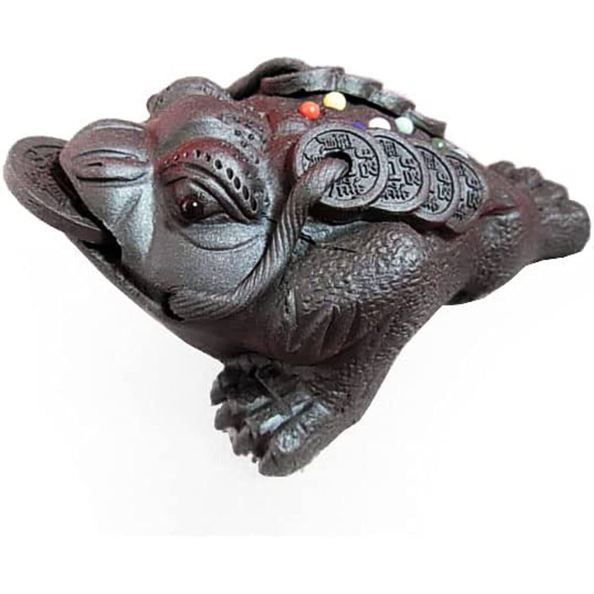 Chinese Zisha Golden Toad Kung Fu Tea Pet Well Fengshui for Tea Tray Decoration