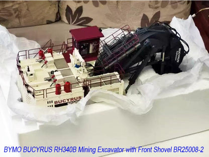 1:50 BYMO BUCYRUS RH340B Mining Excavator Front Shovel Equipment Diecast Model