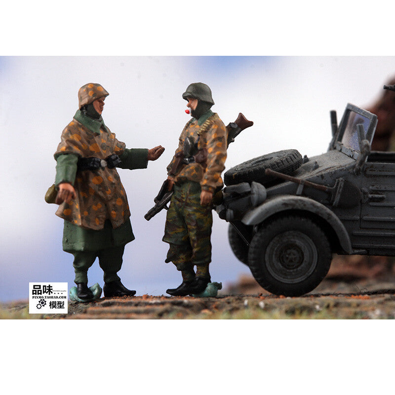 1/72 German Winter Battlefield March 4pcs Soldier Inspection Team Finished Model