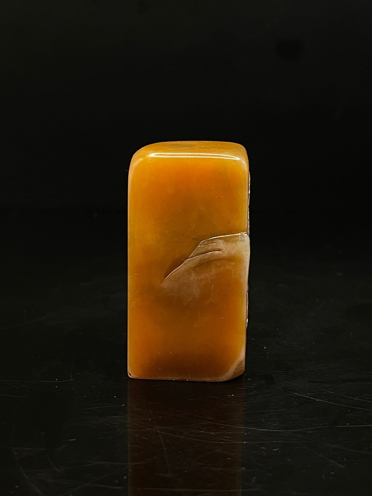 Chinese Natural Shoushan Stone Hand-carved Exquisite Landscape Figure Seal 31295