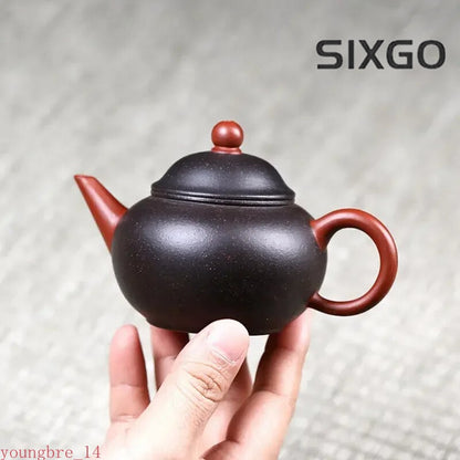 Yixing Purple Clay Teapots Handmade Tea Pot Black Gold Purple Sand Kettle