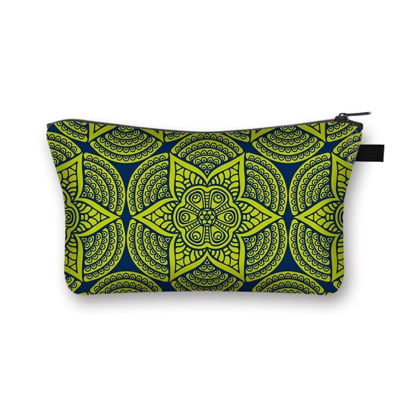 Vintage Pattern Multifunctional Cosmetic Bags Organizer Gothic Wallet Polyester