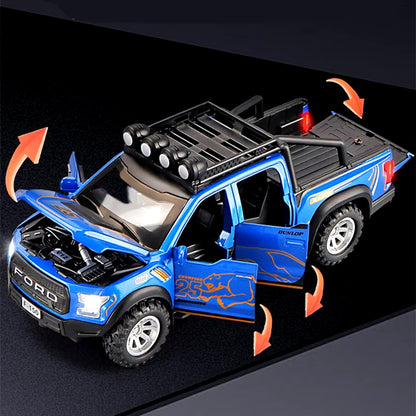 1:32 Ford Raptor F150 Alloy Pickup Car Model Diecasts Metal Toy Off-Road Vehicle