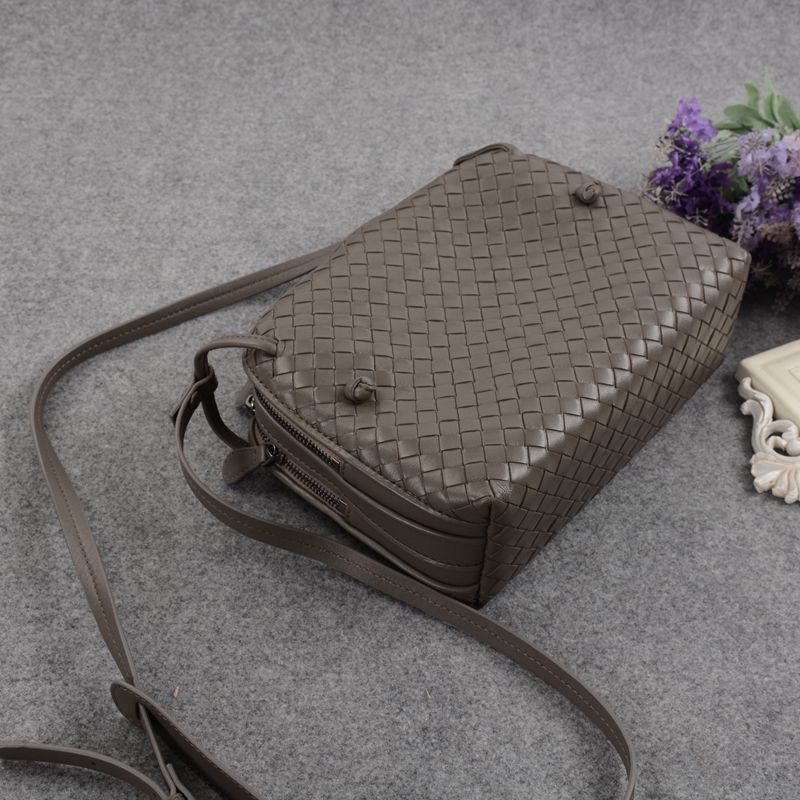 Handbag Handmade Double Zipper Shoulder Bag Genuine Leather Crossbody Purse 1 PC