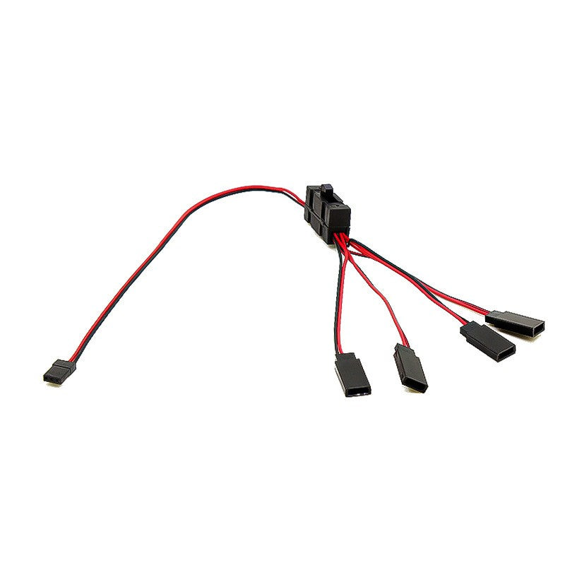 4-Way LED Cable On/Off Controller Switch Y Wire for 1/10 TRX-4 SCX10 RC Crawler