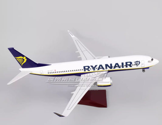 47CM 1:80 RIANAIR BOEING 737 MAX8 Passenger Airplane Landing gears Resin Model