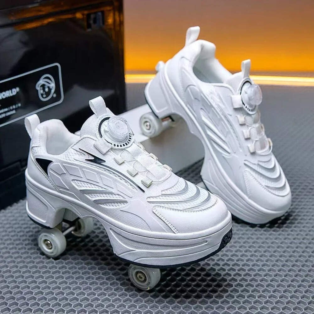 Retractable Four Wheel Roller Skates for Kids & Teens