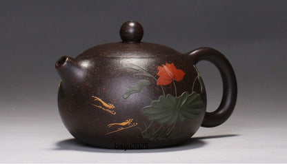 Chinese Yixing Zisha Clay Handmade Exquisite Teapot