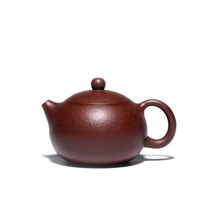 5.4 Oz Real Yixing Zisha Tea Pot Handmade Xishi Pot Marked Ball Shaped Inufser