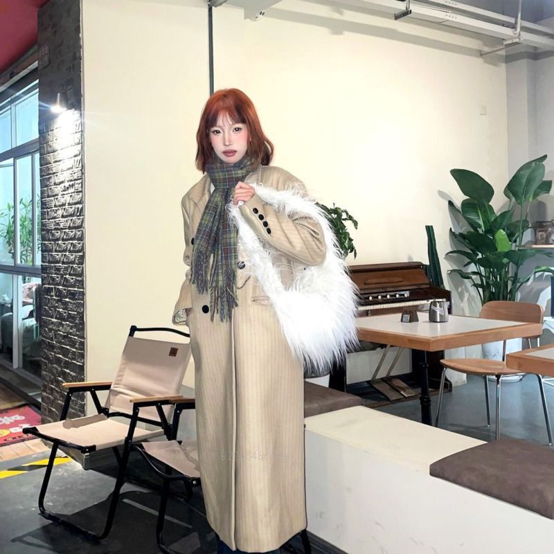 Plush Bag Velvet Feather Shoulder Bag White Versatile Portable Handbags Tote Bag