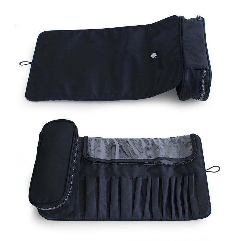 Makeup Bag Cosmetic Brush Travel Organizer Tools Rolling Bag Waterproof Nylon